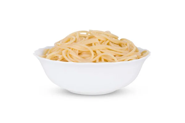 Pasta Skål Isolerad Vit Bakgrund — Stockfoto