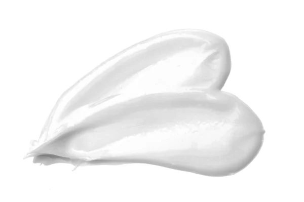 Beyaz arkaplanda izole edilmiş kozmetik krem