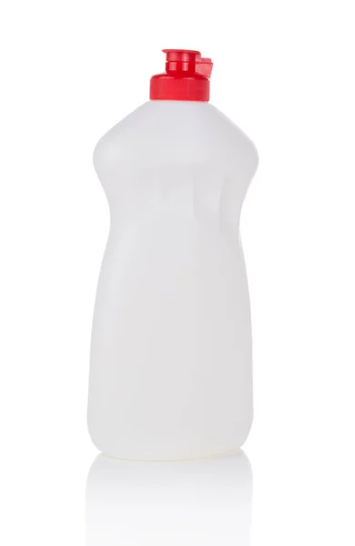 Líquido Lavavajillas Botella Aislado Sobre Fondo Blanco — Foto de Stock