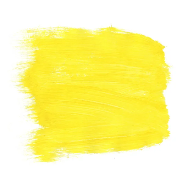 Texture Abstraite Pinceau Aquarelle Jaune — Photo