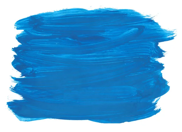 Синя Абстрактна Текстура Акварельної Фарби Пензлем — стокове фото