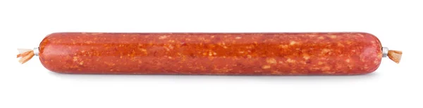 Smoked Sausage White Background — Stock Photo, Image