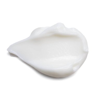 Beyaz arkaplanda izole edilmiş kozmetik krem