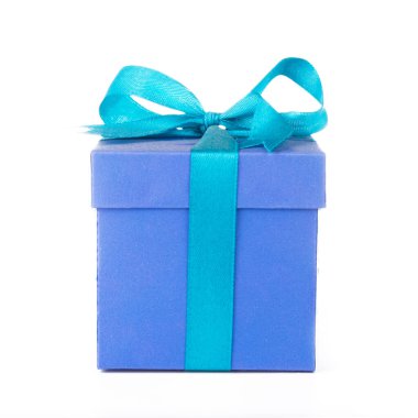 Noel ve Yeni Yıl Hediye Kutusu Beyaz arka plan