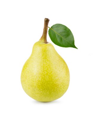 Beyaz zemin üzerinde taze armut izole