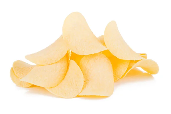 Batatas Fritas Isoladas Fundo Branco — Fotografia de Stock