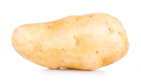 Один Сырой Картофель Изолирован Белом Фоне — стоковое фото