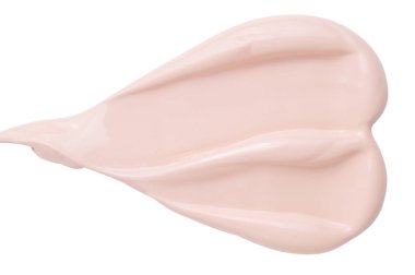 sıvı kremsi temel beyaz arkaplanda izole.