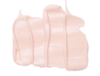 sıvı kremsi temel beyaz arkaplanda izole.