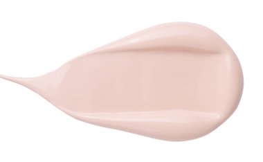 sıvı kremsi temel beyaz arkaplanda izole.