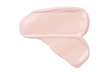 sıvı kremsi temel beyaz arkaplanda izole.