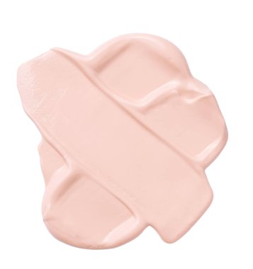 sıvı kremsi temel beyaz arkaplanda izole.