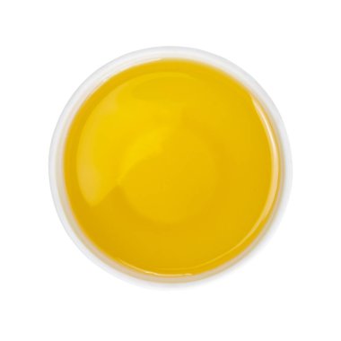 Beyaz arka planda yağlı cam.