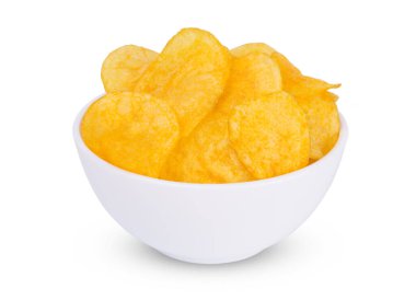 İştah açıcı, altın kaplar beyaz arka planda izole edilmiş.