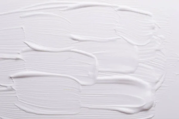 Witte Crème Geschilderd Met Olieverf Achtergrond Textuur — Stockfoto