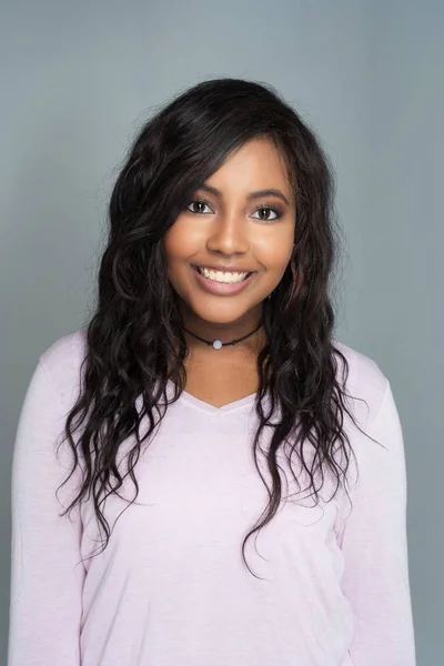 Portrait Female African American Woman — Stock Photo, Image