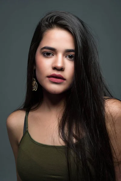 Hiszpańskie Dziewczyny Nastolatki Modelowanie Sesji Portret — Zdjęcie stockowe