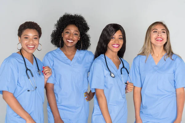 Enfermeiros Que Trabalham Juntos Num Hospital — Fotografia de Stock