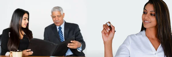 Indian Business Team Meeting — Stock Photo, Image