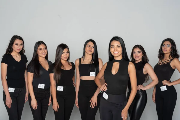 Modelgruppe Bei Einem Model Casting — Stockfoto