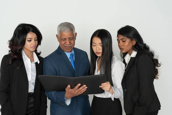 Business Team Of Minority Workers — Stock Photo, Image