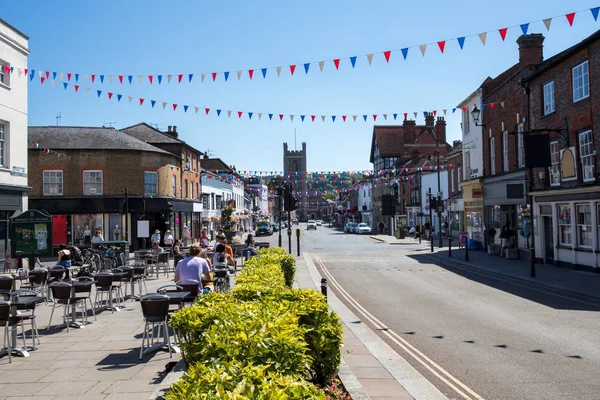 View Hart Street Henley Thames Oxfordshire Looking River Thames — Stock Photo, Image