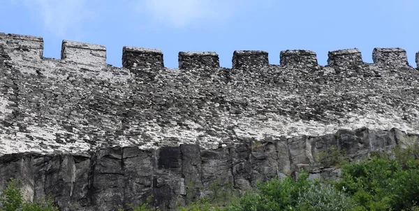 old castle wall is a significant on the picture, it was used as an protection