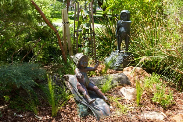 Perth Australia Febbraio 2018 Sculture Bambini Gumnut Stirling Gardens Perth — Foto Stock