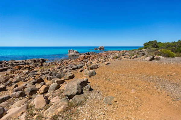 Felsstrand Mit Blauem Meerblick Auf Die Adlerbucht Meelup Regionalpark Ostküste — Stockfoto