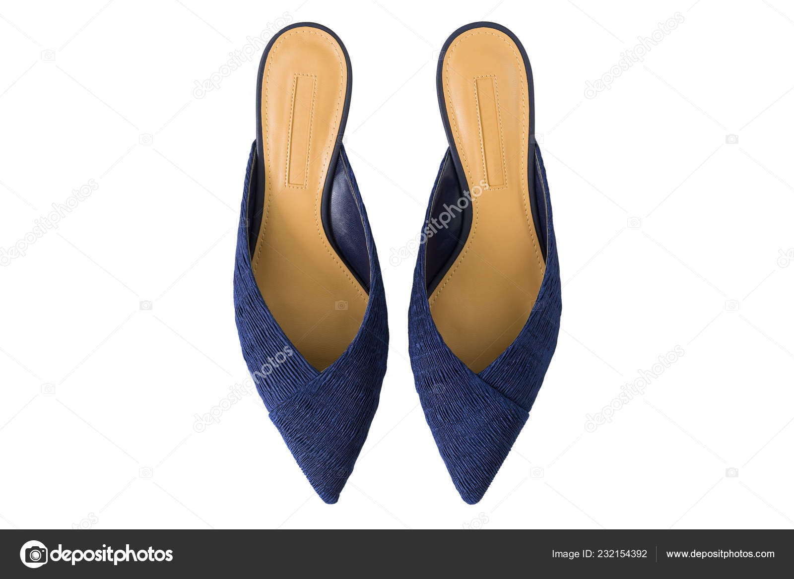 navy blue mules