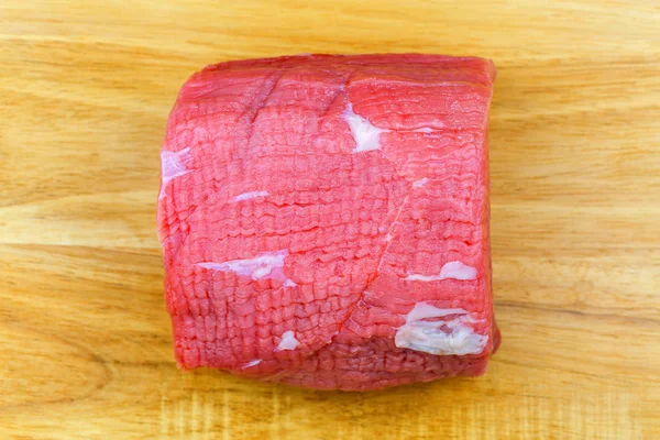 Frisches Rundes Steak Rindersteak Aus Dem Auge Des Runden Hinteren — Stockfoto