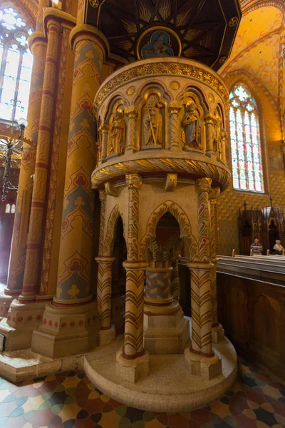 La chaire de l'église Matthias, église Notre-Dame de Buda, Budapest, Hongrie — Photo