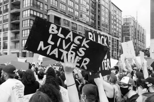 Hoboken Usa Juni 2020 Black Lives Matter Friedlicher Protest Hoboken — Stockfoto