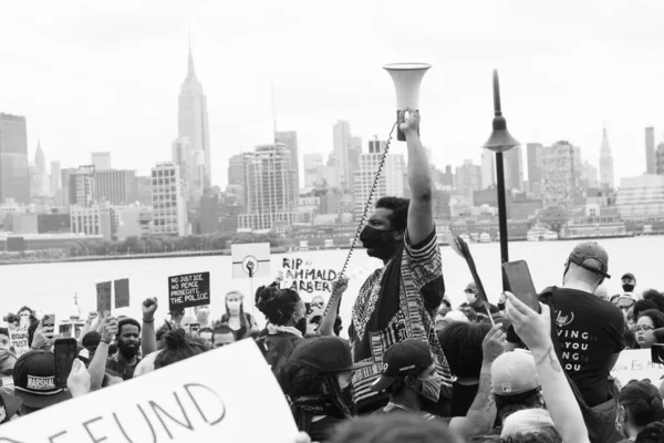 Hoboken Usa Juni 2020 Black Lives Matter Fredlig Protest Hoboken — Stockfoto