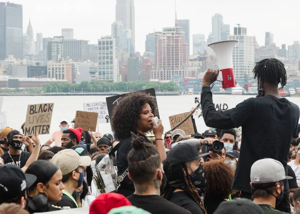 Hoboken Usa June 5Th 2020 Black Lives Matter Peace Protest — 图库照片