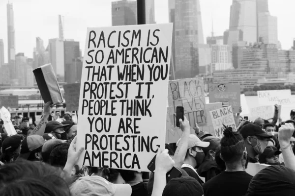 Hoboken Usa June 5Th 2020 Black Lives Matter Peaceful Protest — Stock Photo, Image