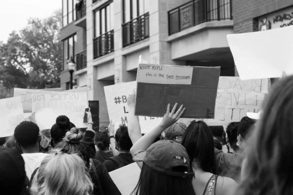 Hoboken Usa Czerwca 2020 Protest Pokojowy Sprawie Czarnego Życia Hoboken — Zdjęcie stockowe