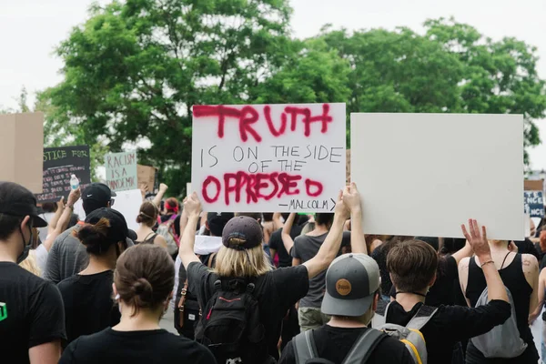 Hoboken Usa June 2020 Black Lives Matter Peaceful Protest Hoboken — 스톡 사진