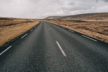 İzlanda'da dağ yolları