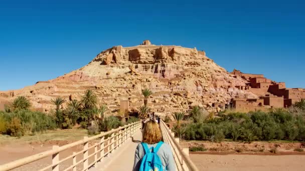 Kasbah Ait benHaddou, tradiční berber clay ksar, Maroko — Stock video