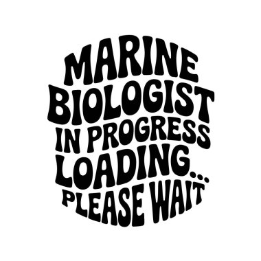 Deniz biyoloğu yükleniyor... Lütfen bekleyin. Beyaz Arkaplanda Vektör Tasarımı İzole Edildi
