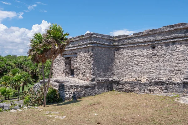 Ruinas Mayas Además Del Mar Caribe Riviera Maya Viajar Por — Foto de Stock