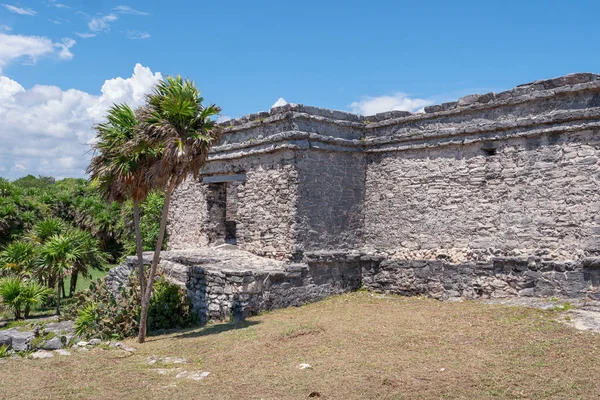 Ruínas Maias Além Mar Caribe Riviera Maya Viajar Pela América — Fotografia de Stock