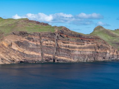 Ponta de Sao Lourenco, Madeira Portekiz üzerinde deniz manzarası