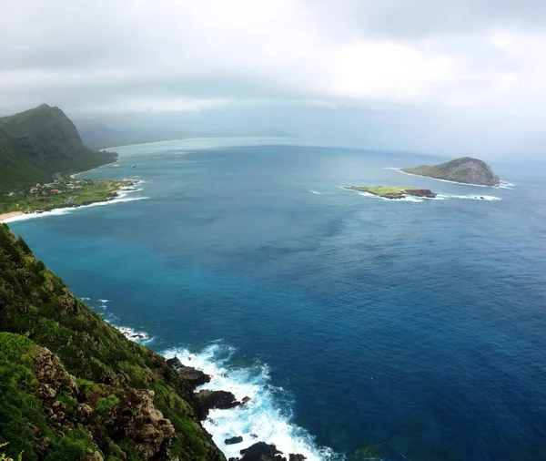 View Makapu Point Lookout Oahu Hawaii — стоковое фото