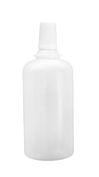 Plast För Paketet Flaska Isolerade — Stockfoto