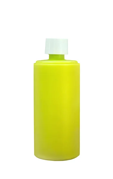 Plast För Paketet Flaska Isolerade — Stockfoto