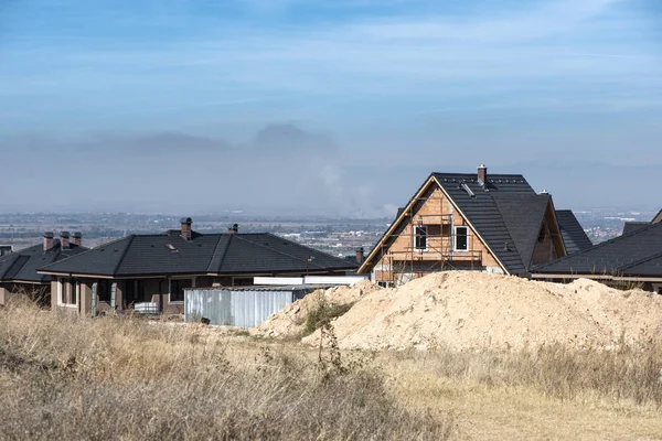 Costruire Una Casa Cantiere — Foto Stock