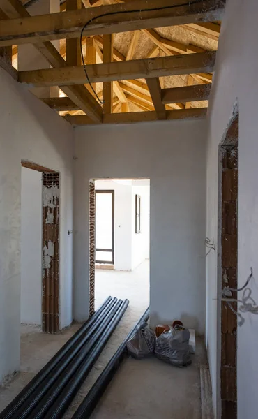 Tubos Casa Construção Canalizações — Fotografia de Stock