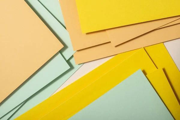 Colorido Diseño Papel Polígono Tonos Pastel Formas Geométricas Fondo Fondo — Foto de Stock